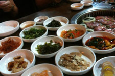 Korean dishes at Taman Danau Desa