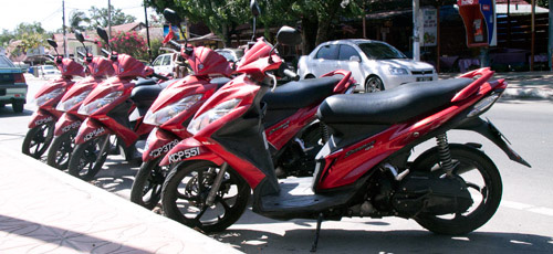 Renting a motorcycle on Langkawi